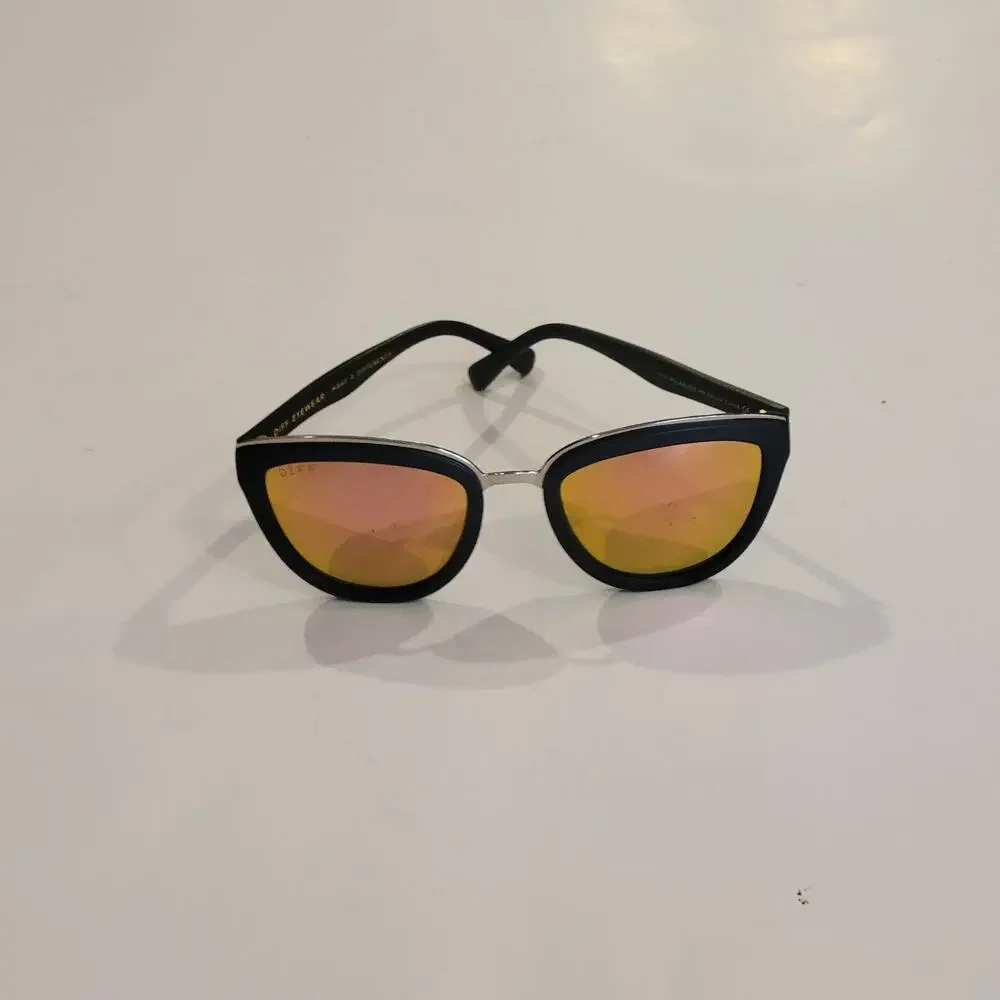 Diff Eyewear Cateye Rose Pink Polarized Mirrored Sunglasses MB-PK07P.